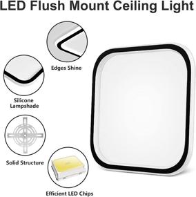 img 2 attached to 💡 Cheeroll Flush Mount Ceiling Light – Stylish 45W LED Fixtures for Brightening Kitchens, Bedrooms, Stairwells, and More!