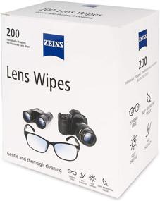 img 3 attached to Zeiss Lens Wipes Eyeglass Cases: White, 200 Count - Convenient Multipack