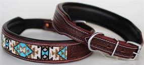 img 2 attached to PRORIDER Medium Collar Leather Adjustable Dogs in Training & Behavior Aids