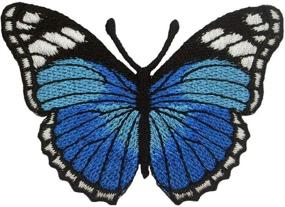 img 1 attached to Blue Butterfly Embroidered Iron Patches