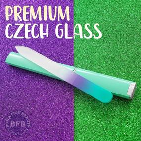 img 3 attached to 🔬 Premium Glass Nail File with Case - Czech Glass Fingernail Files, Expert Precision Filing for Natural Nails, Smooth Finish - Bona Fide Beauty Pastel