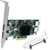 🔌 febsmart fs-2c-u4-pro: high-speed 4 port pcie usb 3.0 card with dedicated channels - self-powered, 10gbps total bandwidth логотип