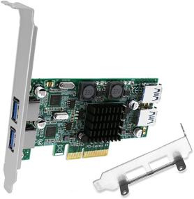 img 4 attached to 🔌 FebSmart FS-2C-U4-Pro: High-Speed 4 Port PCIe USB 3.0 Card with Dedicated Channels - Self-Powered, 10Gbps Total Bandwidth