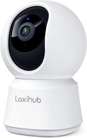 img 4 attached to Laxihub 360° Indoor Security Camera - P2 1080P WiFi Home Camera with Baby/Pet/Nanny Monitoring, Pan/Tilt, Motion Detection, 2-Way Audio, Night Vision, Alexa & Google Assistant Compatible