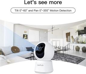img 3 attached to Laxihub 360° Indoor Security Camera - P2 1080P WiFi Home Camera with Baby/Pet/Nanny Monitoring, Pan/Tilt, Motion Detection, 2-Way Audio, Night Vision, Alexa & Google Assistant Compatible