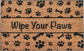 img 4 attached to 🐾 Ninamar Door Mat: Premium Natural Coir – 29.5 x 17.5 inch | Wipe Your Paws in Style!