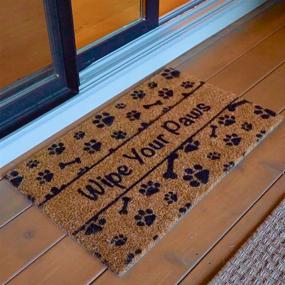 img 1 attached to 🐾 Ninamar Door Mat: Premium Natural Coir – 29.5 x 17.5 inch | Wipe Your Paws in Style!
