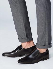 img 2 attached to 👞 Enhance Your Style with Mens Andros Slip Black: Discover the Perfect Slip-On