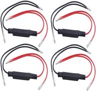 🏍️ heart horse 4pcs universal motorcycle led turn signal indicator load resistor decoder: eliminate blinker error for 12v logo