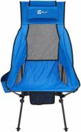 🏕️ bluu ultralight foldable camping chairs: portable high back compact lightweight chair for outdoor travel, hiking & fishing логотип