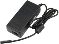 surface pro charger, 43w 12v 3.58a power supply adapter with power cord for microsoft surface pro 1, pro 2, rt | compatible with 1512, 1536, 1601 i5 i7 tablets logo