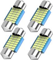 🔵 cato-wdj 31 мм de3175 led лампочка с фестоном, canbus безошибочные лампы 3021 de3022 de3023 ice blue - идеальное освещение салона, багажника и карты в автомобиле, 4 шт. ice blue - купить сейчас! логотип