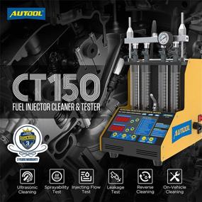 img 3 attached to 🔧 Enhanced AUTOOL Ultrasonic Fuel Injector Cleaner and Tester - Ideal for Petrol/Motorcycle Automotive Fuel Cleaning