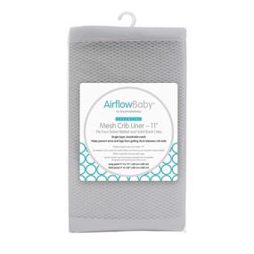 img 4 attached to AirflowBaby Essential Mesh Crib Liner: Optimal Nursery Bedding for Kids' Comfort and Safety