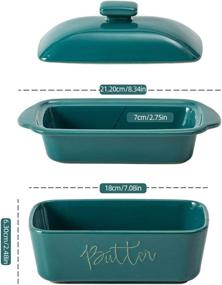 img 2 attached to Porcelain Container 💠 Turquoise: Preserving Freshness Without Refrigeration