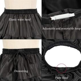 img 2 attached to Nyeutho Accessories Petticoat Underskirt Quinceanera Women's Clothing and Lingerie, Sleep & Lounge