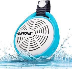 img 4 attached to 🔵 Pantone Ultra-HD Sound Waterproof Handsfree Hanging Bluetooth Subwoofer Speaker - 8Hr Play Time, Mic, BT Calls, Long Distance Connectivity, iOS/Android Compatible in Cobalt Blue