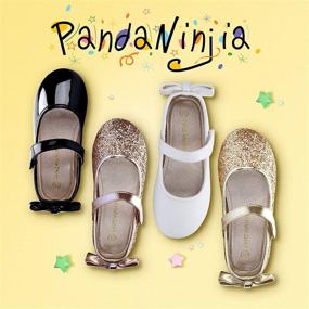 img 3 attached to Dress up your little girl with PANDANINJIA Toddler Little Angela Wedding Girls' Flats