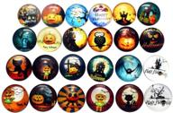 unique supvox 10pcs halloween snap jewelry snap button charms for crafts & jewelry making – pumpkin, bat, owl glass snaps (random pattern) logo