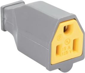 img 1 attached to 🔌 Legrand-Pass &amp; Seymour SA993GRYCC10 15-Amp 125-volt Gray Straight Blade Connector: High-Quality Two Pole Three Wire Solution