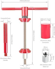 img 3 attached to 🔧 SYCOOVEN Bike Headset Cup and Bottom Bracket Press Installation Tool: Aluminum Alloy Bicycle Repair Accessory for Precise Bearing Installation