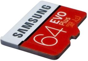img 1 attached to Samsung Evo Plus 64GB Micro SDXC Memory Card Class 10 (MB-MC64) Compatible with Android Galaxy Cell Phones A10e, A10s, A30s, A50s, A90 5G Bundle with (1) Everything But Stromboli MicroSD & SD Card Reader