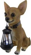 🐶 small light keeper chihuahua statue with led lantern by zeckos logo