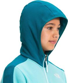 img 1 attached to North Face Glacier Hoodie Heather Boys' Clothing in Jackets & Coats