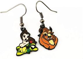 img 1 attached to 🏻 Fandom Enthusiast Exclusive! Princess Belle Earrings - Perfect Gifts for Girls and Women