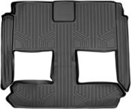🚗 max liner b0046 - black floor liner for 2008-2020 grand caravan/chrysler town & country with stow 'n go seats logo