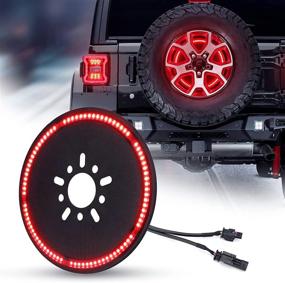 img 4 attached to 🚗 SUPAREE Spare Tire Brake Light Wheel - Enhanced 3rd Third Brake Light for Wrangler JL JLU 2018-2021 with Backup Camera - Easy Plug and Play Installation