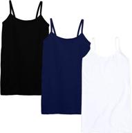 top quality kidpik 3pk seamless tee tank tops for stylish girls - ages 4 and up logo