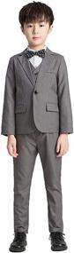 img 4 attached to Aidu Skati Toddler Tuxedo Clothes: Boys' Suits & Sport Coats Collection for Dapper Dressing