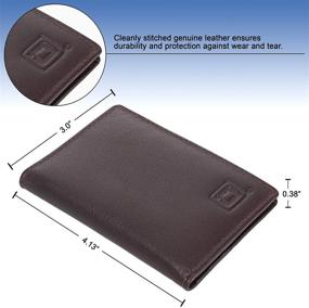 img 1 attached to 🧳 RFID Wallet Slot Bifold Holder: Ultimate Men's Accessory for Secure and Stylish Organization