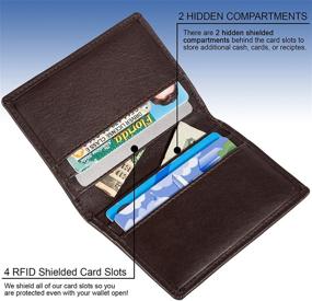 img 2 attached to 🧳 RFID Wallet Slot Bifold Holder: Ultimate Men's Accessory for Secure and Stylish Organization