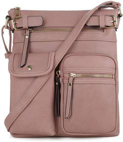 img 4 attached to 👜 Stylish and Functional: SG SUGU Katie Lightweight Medium Crossbody Bag with Multiple Pockets for Women