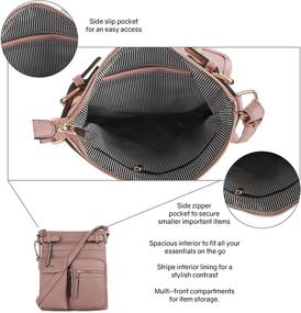 img 2 attached to 👜 Stylish and Functional: SG SUGU Katie Lightweight Medium Crossbody Bag with Multiple Pockets for Women