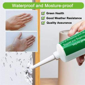 img 2 attached to 🔧 Safemend Wall Mending Agent - 130g Repair Paste Cream for Quick and Easy Drywall Fix, Peeling Holes and Crack Patch Kit with Nozzle Extender and Scraper