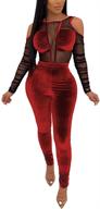 🔥 iymoo women's sexy jumpsuits for clubwear - thin mesh long sleeve bodycon bodysuit romper logo