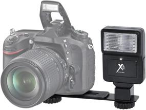 img 1 attached to 📸 Xit XTCF1BRK Digital Slave Flash with Bracket for Digital/SLR/DSLR Camera (Black): Enhance Your Photography Experience