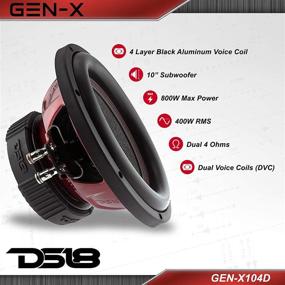 img 3 attached to DS18 GEN X104D Subwoofer Black Aluminum