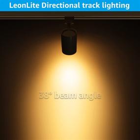 img 1 attached to 🔦 LEONLITE 8-Pack Dimmable LED Track Lighting Heads for Single Circuit H Track Light Rail, 550lm, 8.5W (50W Eqv.), CRI90, 120V, ETL & ES Listed, 2700K Soft White, 5-Year Warranty, Black