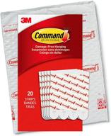 🔁 command gp023-20na replacement indoor hooks: 20 large refill strips, white - convenient and reliable organizing solution logo