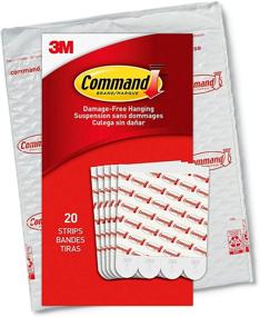 img 4 attached to 🔁 Command GP023-20NA Replacement Indoor Hooks: 20 Large Refill Strips, White - Convenient and Reliable Organizing Solution