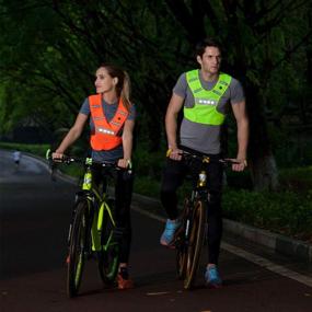 img 2 attached to FYLAFLY LED Reflective Running Vest – USB Rechargeable, Machine Washable, Adjustable Waist Flashing Motorcycle Vest – Safety Gear & Gifts for Runners – Men, Women, and Kids