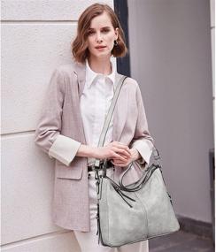 img 3 attached to 👜 BROMEN Leather Shoulder Designer Crossbody Women's Handbags & Wallets: The Perfect Hobo Bags Combo