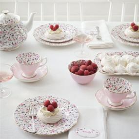 img 2 attached to 🌸 Unearth Elegance with Royal Albert Confetti Vintage Tableware