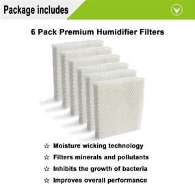 img 2 attached to 🌬️ Lemige 6 Pack HFT600 Wicking Filters for Honeywell Tower Humidifiers - Compatible with HEV615, HEV620 - Compare to HFT600T, HFT600PDQ