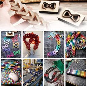 img 3 attached to 🎒 Large Leather Metal Cutting Dies for Backpack Strap, Hand Bow Knot Mold - DIY Die Cut Set for Leather Punching