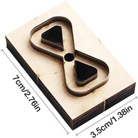 img 2 attached to 🎒 Large Leather Metal Cutting Dies for Backpack Strap, Hand Bow Knot Mold - DIY Die Cut Set for Leather Punching